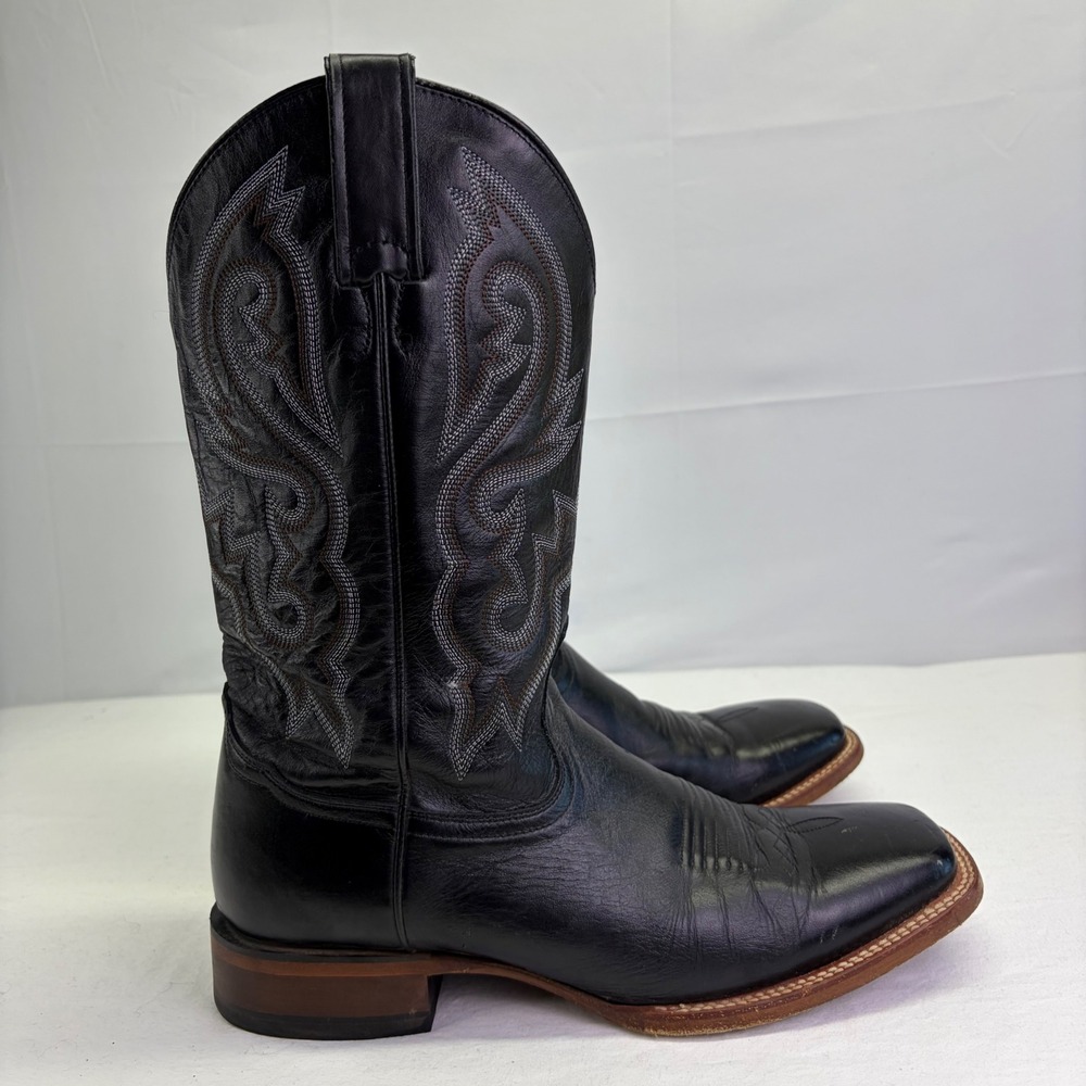 Cody James Boots Westley Stockman Black 10 D Western Square Toe Cowboy Mens